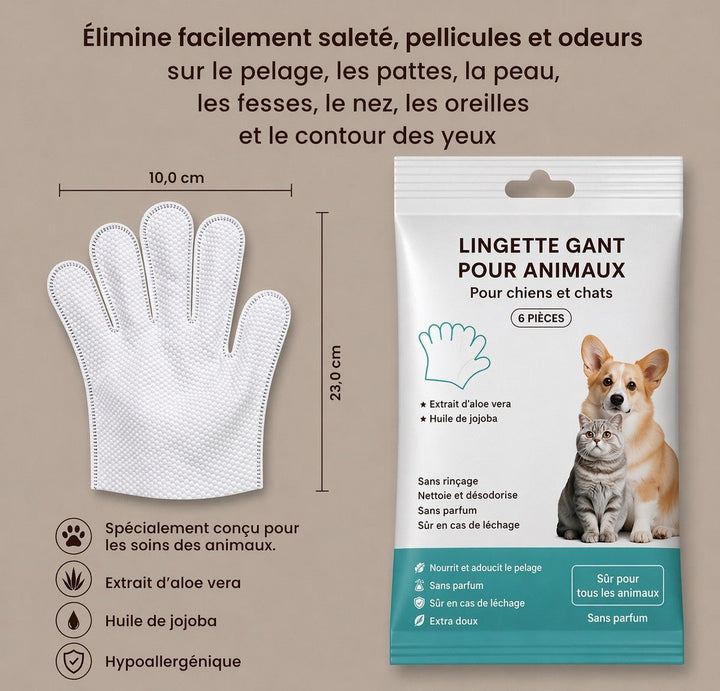 Lot de 6 gants de nettoyage