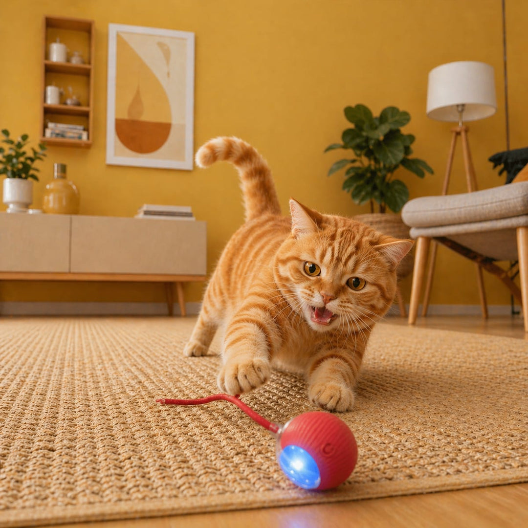 Balle interactive pour chat - Ballouf