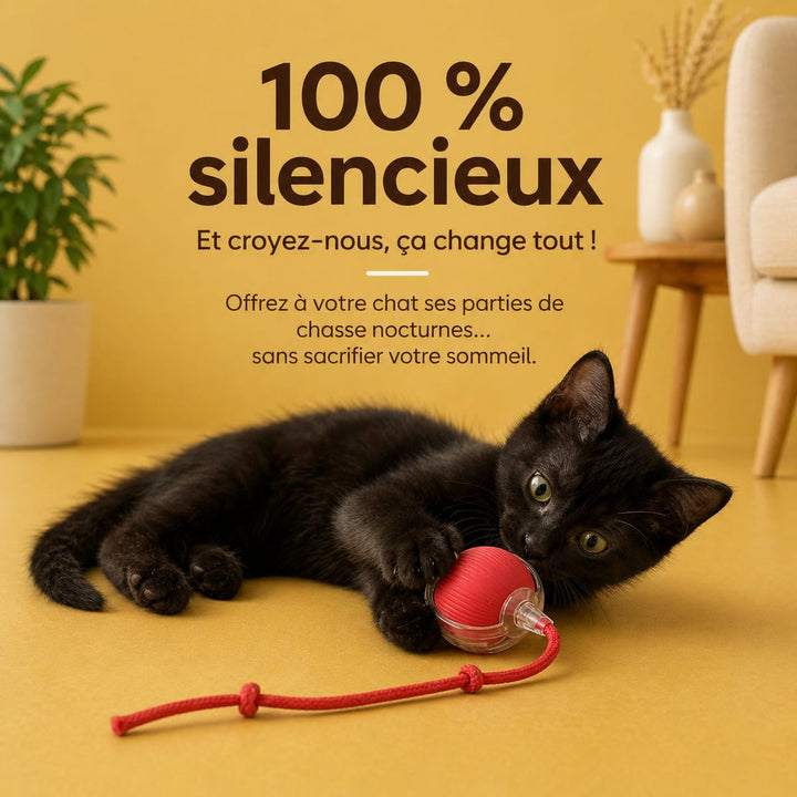 Balle interactive pour chat - Ballouf