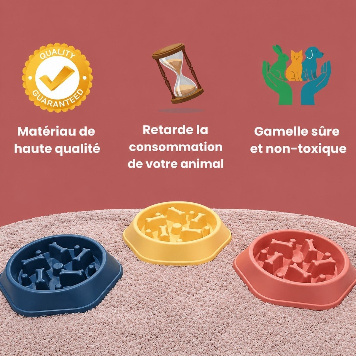 Gamelle Anti-Glouton pour chien - Gamelouf